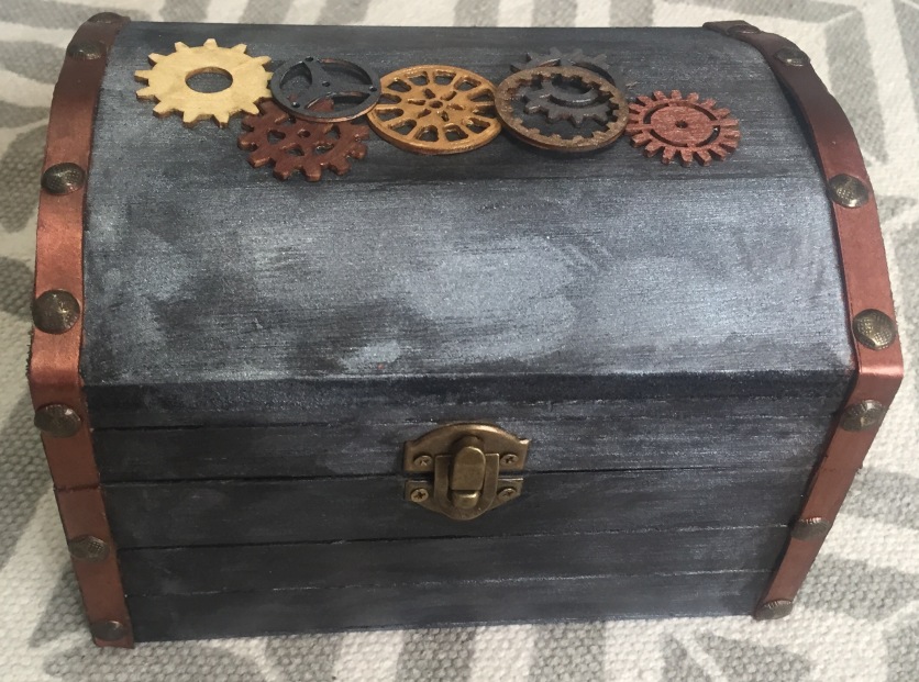 Steampunk wooden box